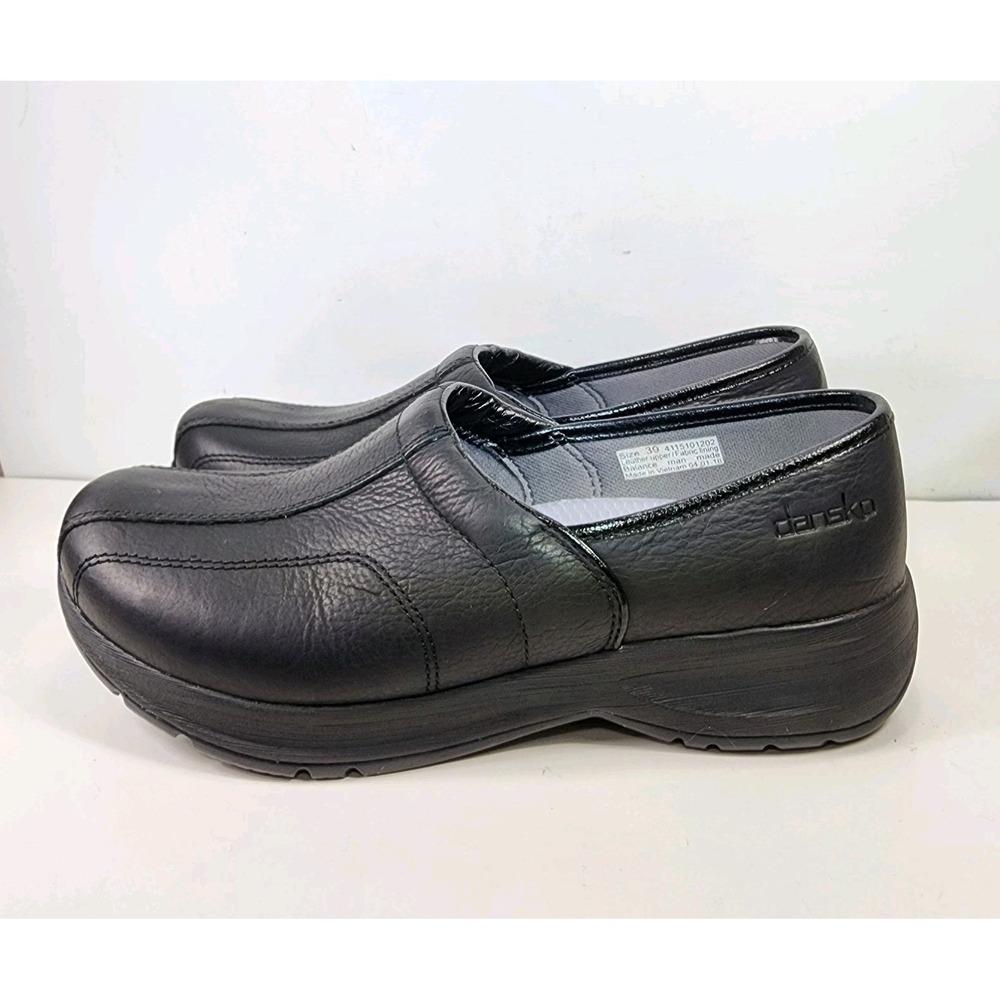 Dansko SHAINA Slip On Work Loafers Womens 39‎ EUR 8.5-9 US Black Comfort EUC